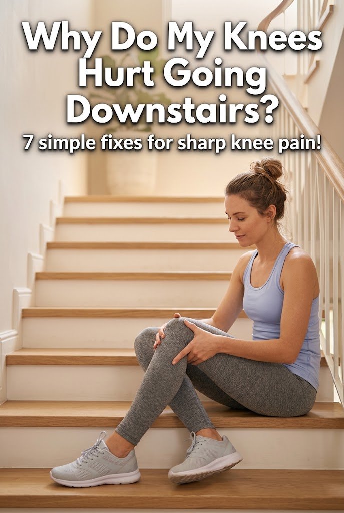 Save these simple fixes for when you wonder why do my knees hurt going downstairs.