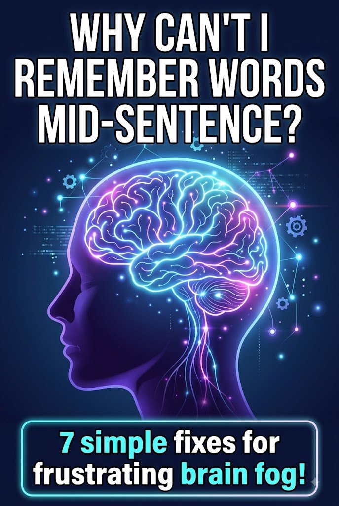 Save these simple habits for when you wonder why can't I remember words mid-sentence.