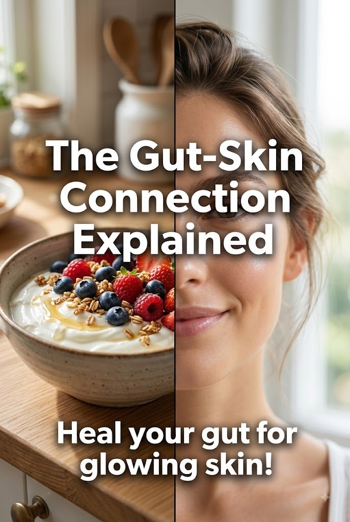 Save these simple habits to heal the gut-skin connection naturally.