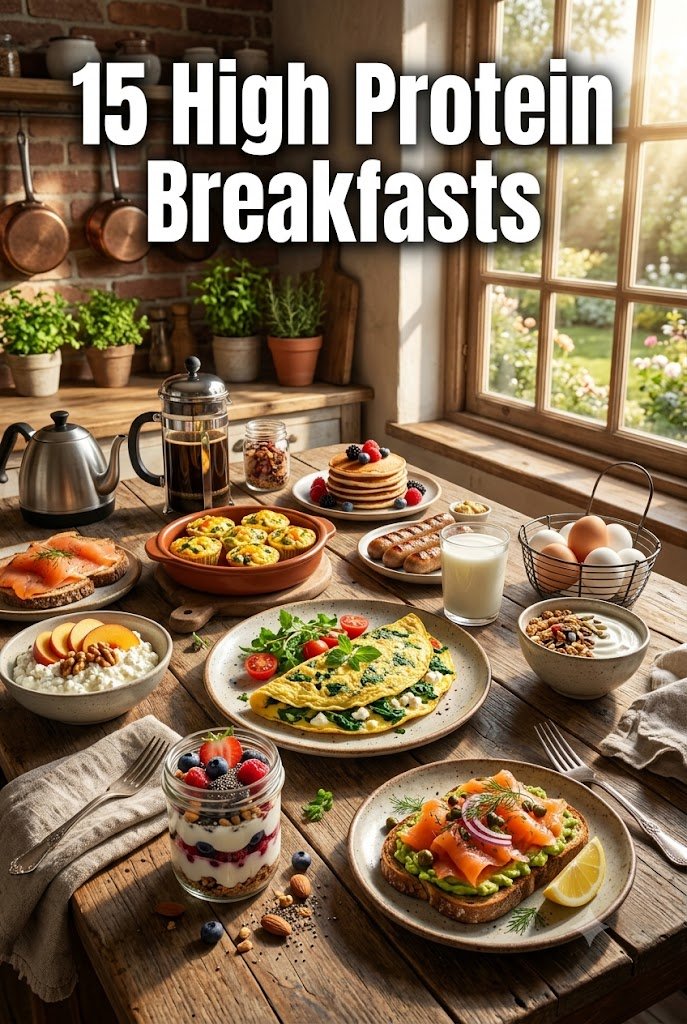 15 Easy High Protein Breakfast Ideas to Stop Morning Cravings