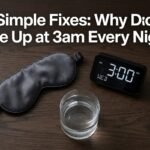 A collection of sleep aids answering why do I wake up at 3am every night.