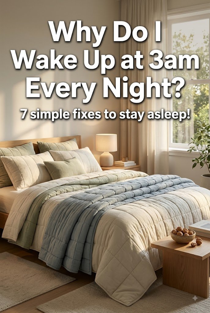 Save these simple habits for when you wonder why do I wake up at 3am every night.
